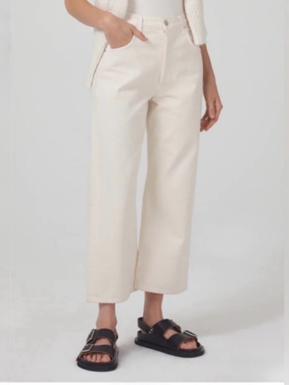 Citizens Of Humanity Gaucho Jeans in Marzipan (cream)